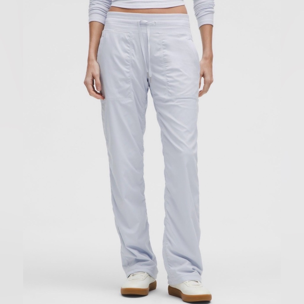 NWT Lululemon Dance Studio Mid Rise Lined Pant Regular Starch Blue Size 4